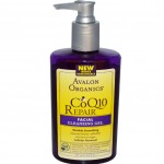 อาหารเสริม coq10 ราคาส่ง ยี่ห้อ Avalon Organics, CoQ10 Repair, Facial Cleansing Gel, 8.5 fl oz (251 ml)